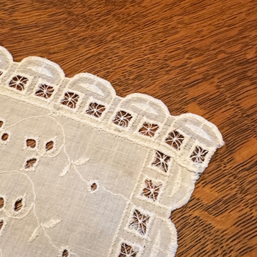 Cotton Cloth Doily-White - Picture 5 of 10